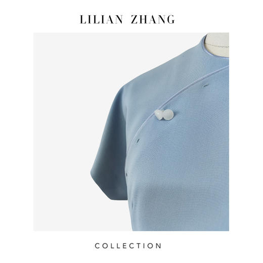 2301075  C系列-定制—收藏级——“温婉娴雅”—新中式改良旗袍风连衣裙RJ082 商品图3