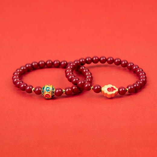 好运连珠 福德圆满 紫金砂手串朱砂手链 6mm 商品图2
