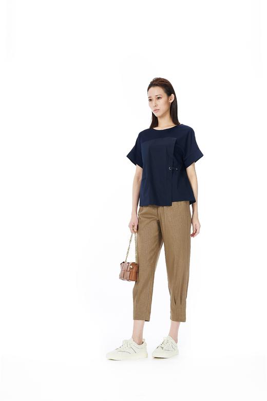 XXL1奇威弹力麻小收折松紧裤子 0HC0206025 商品图2