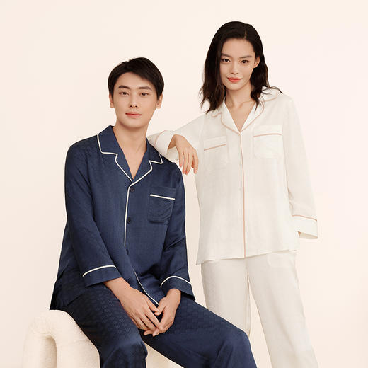 万事利“梦曼”真丝睡衣家居服 商品图0