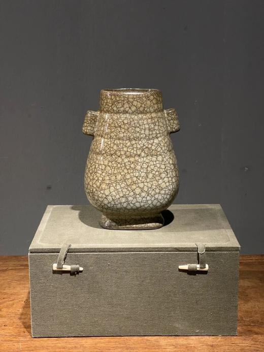 黑胎哥窑灰青釉贯耳壶，顺丰包邮 商品图4