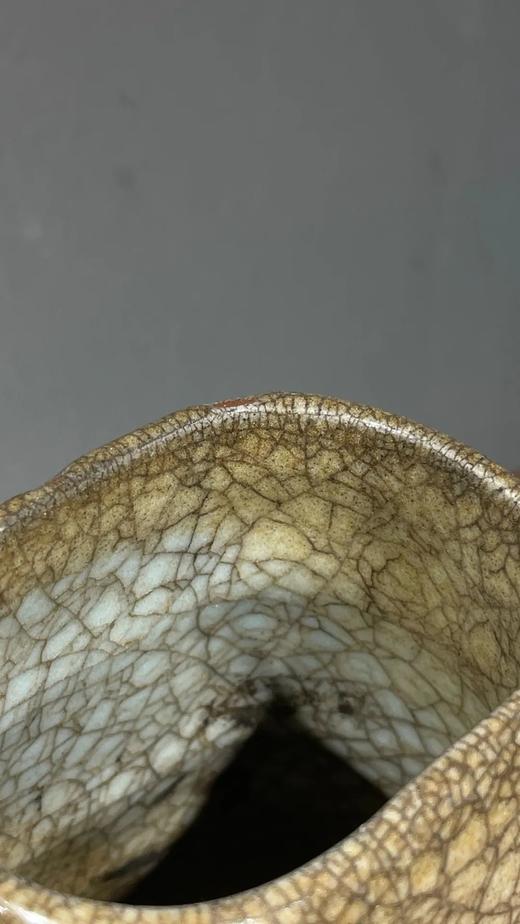 黑胎哥窑灰青釉贯耳壶，顺丰包邮 商品图11