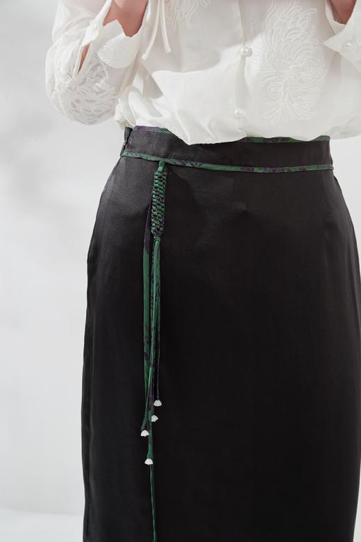 香云纱真丝包边半裙 商品图5