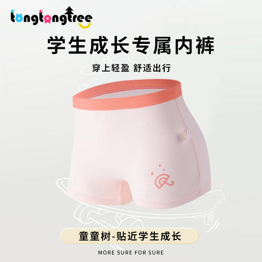 童童树5A抑菌纯棉儿童内裤6条盒装a类磨毛男童女童不夹PP平角裤头 商品图6