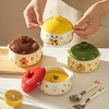 摩登主妇双耳蒸蛋碗带盖陶瓷炖盅小汤盅水蒸蛋专用碗家用餐具饭碗 商品缩略图0