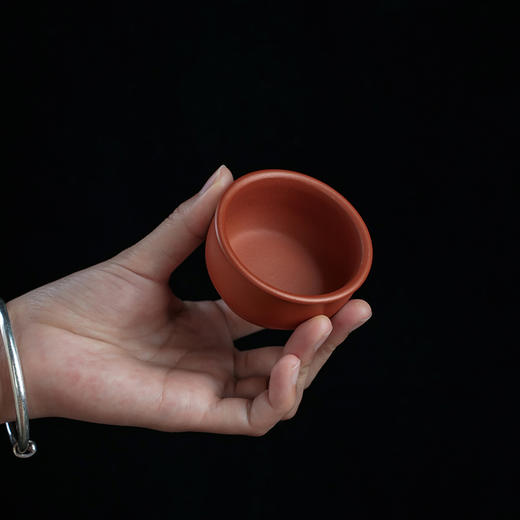 碗型紫砂杯宜兴紫砂个人杯陶瓷主人杯茶杯功夫品茗杯高档茶具 商品图2
