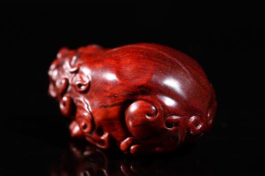 GJXJ0108°印度小叶紫檀手作登天貔貅摆件 商品图2
