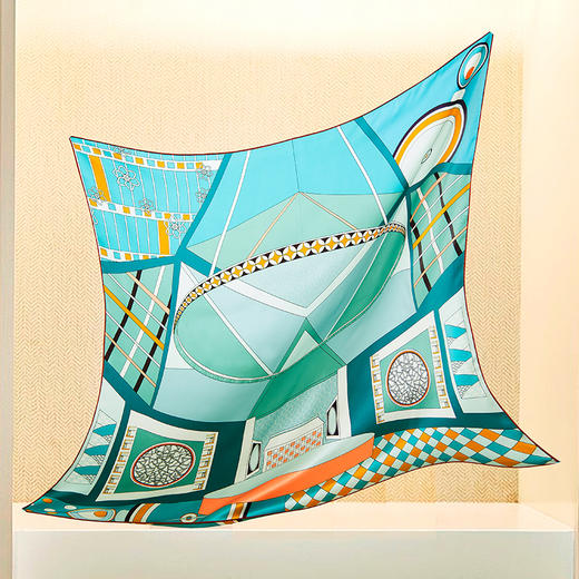 真丝素绉缎方巾 GD0011 商品图13