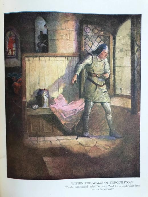 1923年 司各特《艾凡赫》 10幅彩色插图 漆布精装18开 商品图11