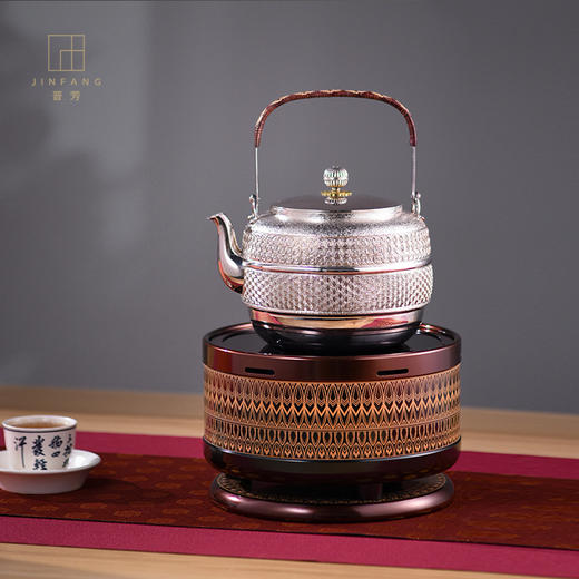 【样品特惠4折，仅1件，无货退款】晋芳电陶炉家用煮茶炉1500瓦铁壶银壶泡茶煮茶器金翼炉火钵电茶炉 金翼炉(1500瓦) 商品图1