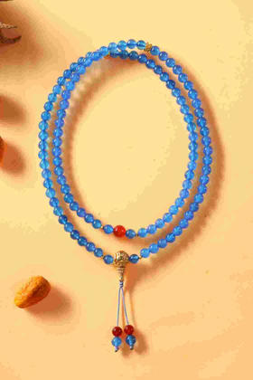 YBMN0010°蓝玛瑙手串0.6*108