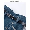 【奥莱】MAXRIENY高腰斜开叉牛仔长裙春季直筒裙MS85SK058B10 商品缩略图2