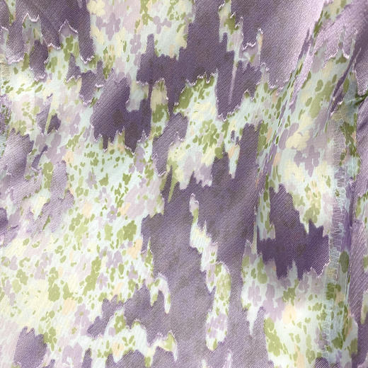 HJ2S15_紫薄汗色_连衣裙_四季_优雅复古雪纺晕染碎花无袖收腰显瘦中裙_高级女装_BERNIEELEN 伯妮斯茵 商品图8