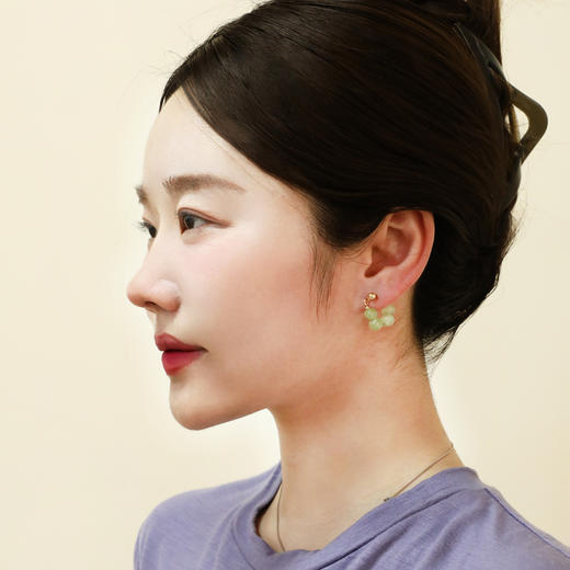 笙观相沐 新中式青碧耳环  风华雅致系列 商品图9