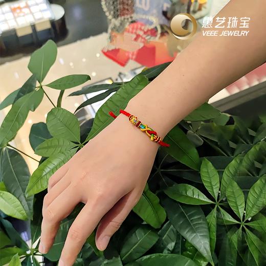 足金招财喜狮绳手链 商品图4