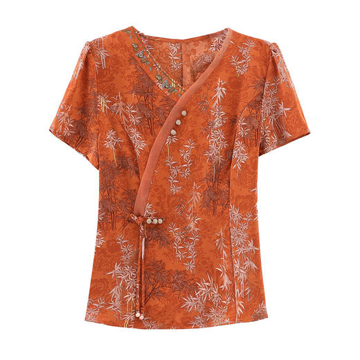 短袖翻领印花宽松显瘦修身大码上衣HT-N-B41-8230 商品图4