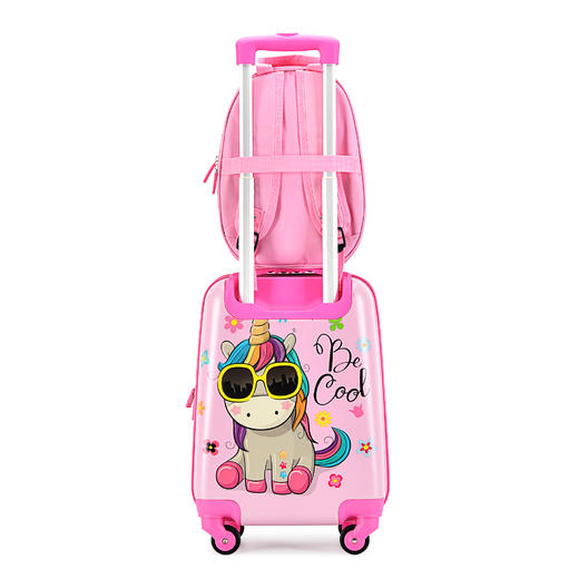 可爱卡通儿童箱套装男款女款16寸+12寸孩子专属出行装备 商品图5