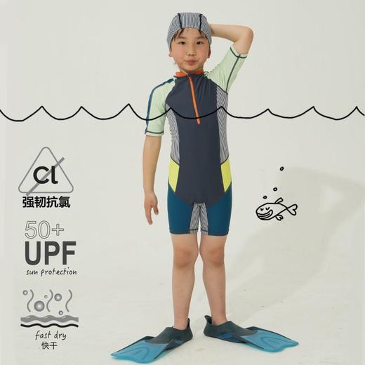 【代发】Uzmz有这么只【连体短袖短裤】防晒儿童连体泳衣女童冲浪服草莓点点11 商品图7