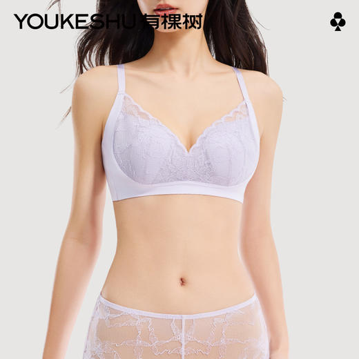 有棵树「兔耳杯」蕾丝小胸聚拢内衣文胸女-B7005 商品图0
