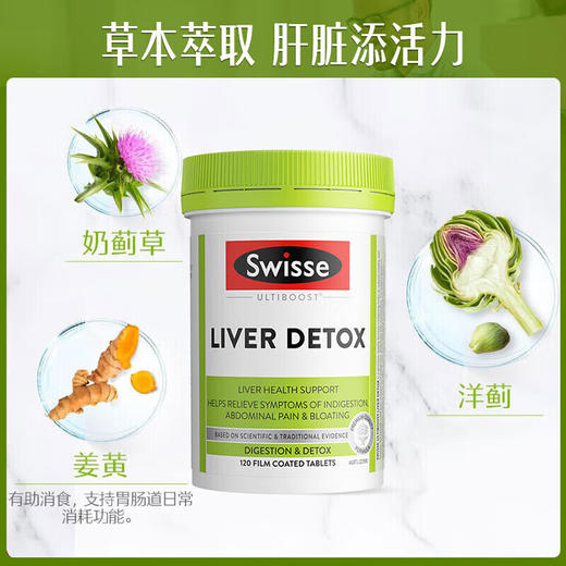 【分仓直发包邮】Swisse斯维诗奶蓟草护肝片120粒 商品图0