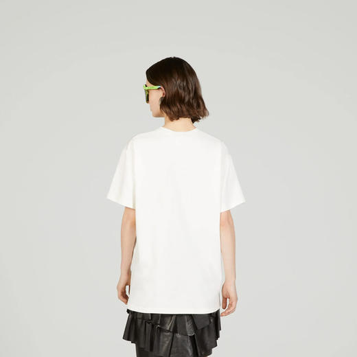 【二】GUCCI 古驰 女士唇膏徽标印花棉质圆领短袖T恤 白色 717422 XJFHT 9095 商品图2