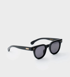Sporty & Rich - Frame N.04 - Sunglasses - Black / Gold - 配件 - 墨镜 - 黑金