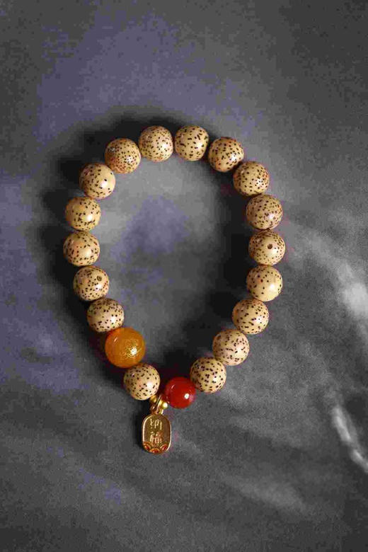 YXPT0012°星月菩提+招财纳福吊坠手串1.0*17 商品图0