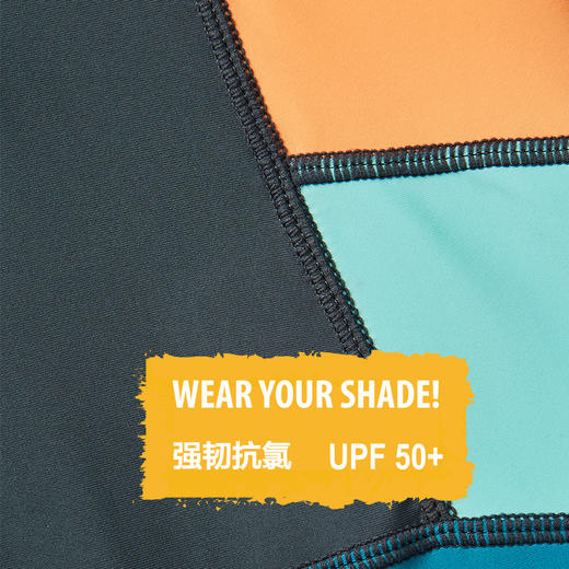 【代发】Uzmz有这么只【连体长袖长裤】男童女童泳衣儿童连体冲浪服爱心橘/海明威11 商品图4