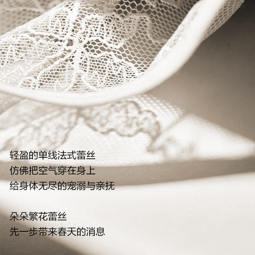 有棵树「3/4杯」法式超薄蕾丝性感防凸点防下垂显瘦文胸内衣-BD001 商品图1