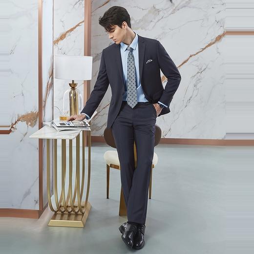 柒牌西服套装男士2024春季新款商务正装易打理平驳领面试西装外套 126C70760 商品图3