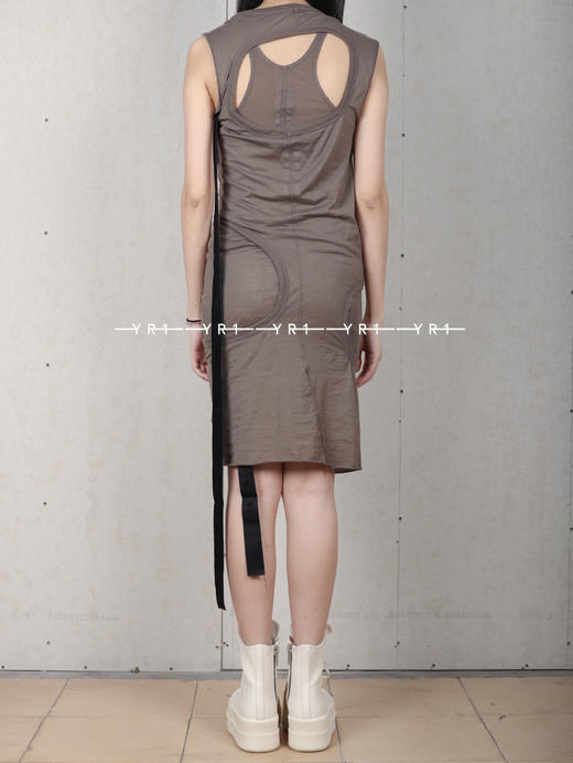 Rick Owens Drkshdw | LIDO长款尘土色镂空上衣 商品图2