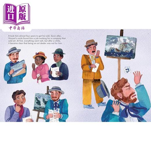 【中商原版】小人物大理想 梵高 (画家) Little People Big Dreams Vincent van Gogh英文原版 儿童故事绘本人物图画传记 精装 商品图2
