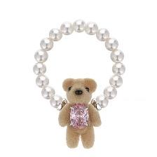 植绒迷你熊珍珠软戒 商品图0