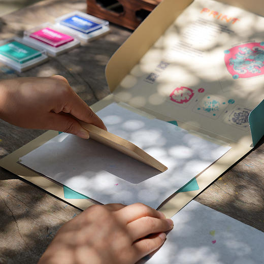 自然造物喜事连连手工DIY版画玩具材料包拓印传统文创非遗礼物 商品图6