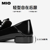 MIO米奥秋季圆头低跟乐福鞋复古珍珠时髦通勤厚底单鞋女鞋M244413668 商品缩略图4