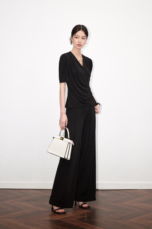 漆黑色T恤HJ2T40 商品图3