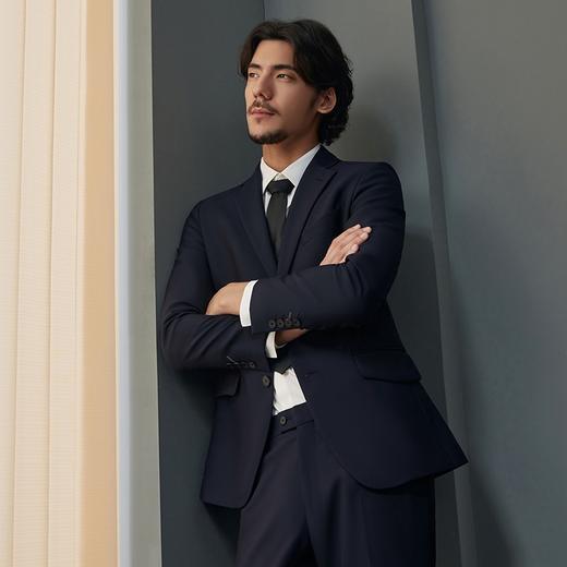 【婚礼季/含羊毛】柒牌西装男套装2025秋季新款新郎结婚正装商务职业套西	127C70250 商品图1
