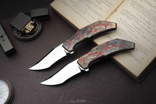 【成本价】三希堂  现代刀系列  熔岩镜面小折 商品图0