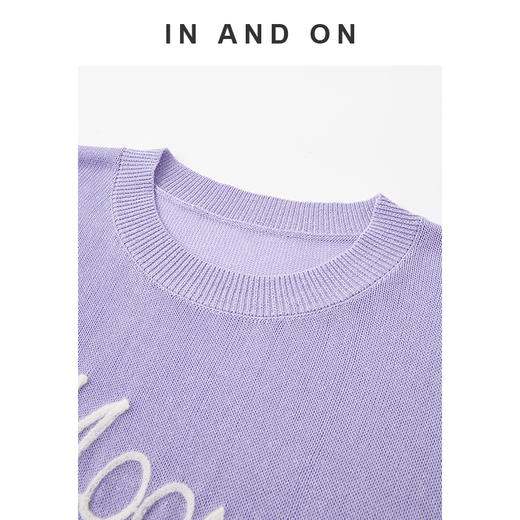 IN AND ON  夏风弥尔 钩花刺绣针织上衣  54466 商品图4