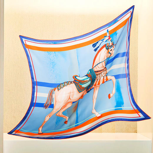 真丝素绉缎方巾 GD0011 商品图14