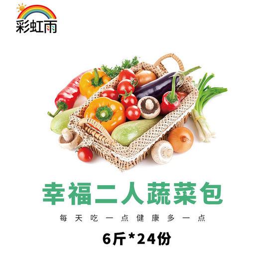 有机蔬菜宅配套餐 幸福二人蔬菜包 6斤*24份欧盟认证京津冀包邮 商品图5