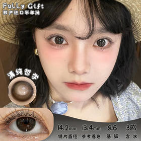 Fully Gift 清纯哲学 半年抛 两片 14.2mm 参考着色13.4mm 基弧8.6 含水38% 韩国进口