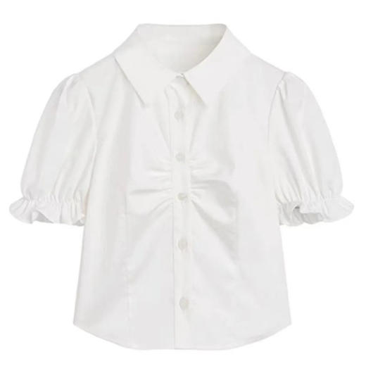 小个子茶系穿搭【衬衫背带连衣裙套装女】夏季学院风 初恋甜美两件套  商品图5