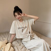【短款蝴蝶结短袖T恤】时尚套装女 夏季新款 休闲甜美盐系 半身裙两件套 商品缩略图2