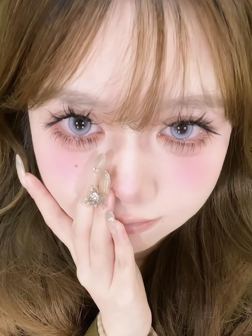 puff girl AYATO系列 次元未来/霓虹甜心/梦核落日 蓝/紫/棕  14.5mm 半年抛美瞳 冰透宝石 混血 商品图6