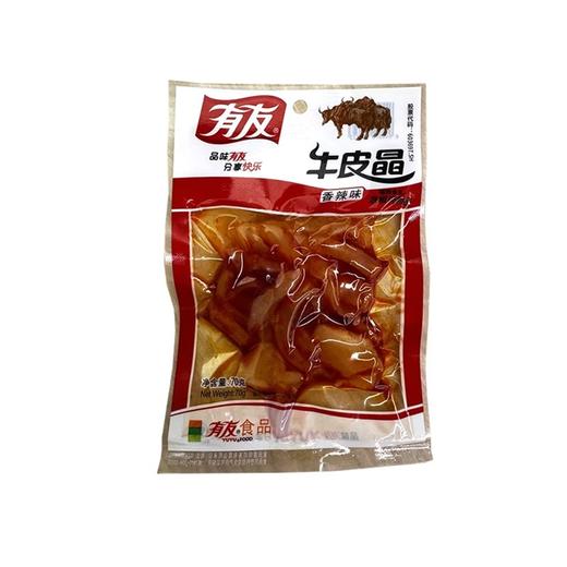 有友,牛皮晶(香辣味)(辐照食品)  【70克】有友食品 商品图0