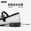 MIO米奥秋季秀气圆头低跟单鞋复古山茶花通勤玛丽珍鞋女鞋M244413665 商品缩略图4