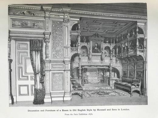 39.5*29cm！约19世纪后期 艺术工匠月刊 180幅版画插图（含多幅套色版画） 真皮精装8开 商品图14