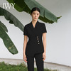 IWY/黑色西装套装短袖两件套高级修身气质案场售楼部面试裤装工服C10409+P10409 商品缩略图4