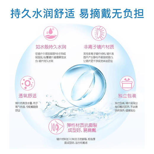 【3件7折】博士伦清朗金装一日日抛隐形眼镜10片软性亲水性高含水 商品图2